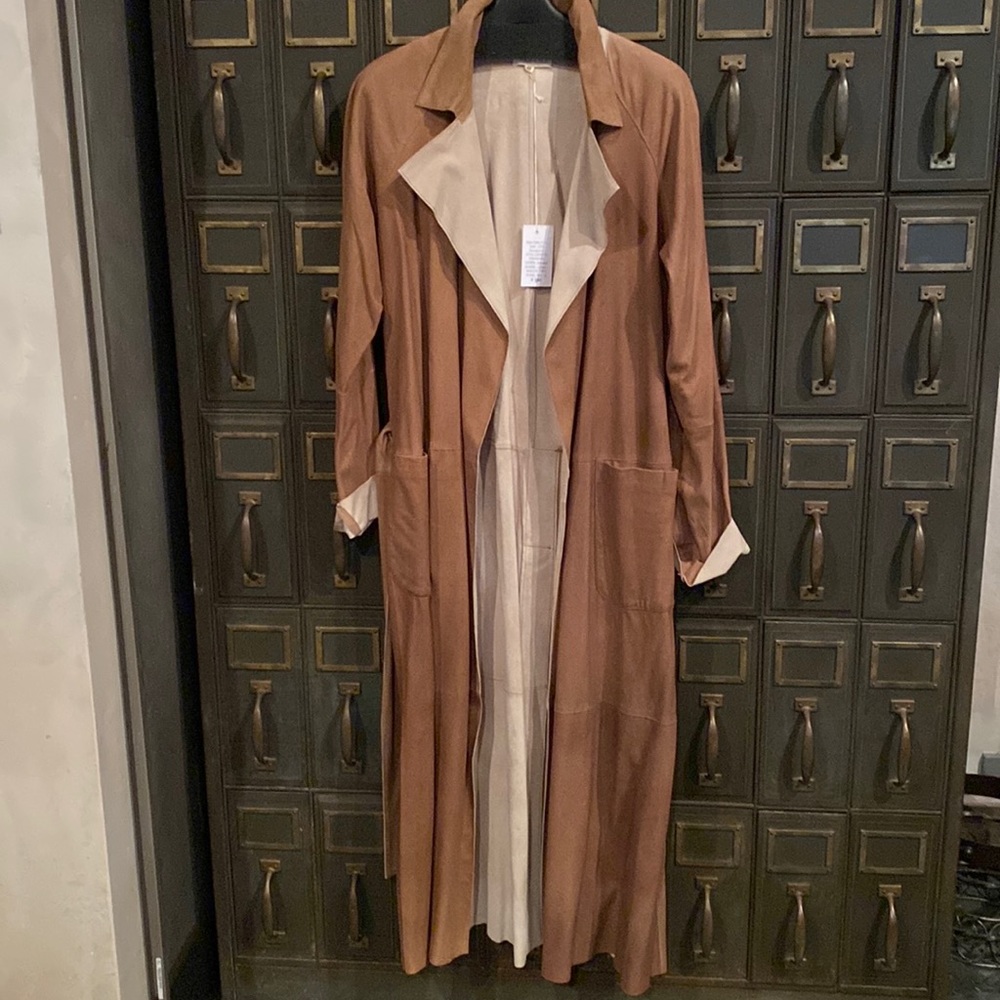 ⭐️ NIGEL PRESTON fine sheepskin suede coat - Picture 2 of 12